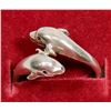 Image 1 : .925 SILVER DOLPHIN RING SIZE 6