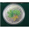 Image 1 : 2002 RCM $5 FINE SILVER COLOURED COIN: MAPLE LEAF