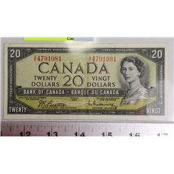 1954 CANADIAN $20 NOTE