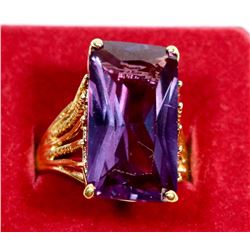 .925 STAMPED SILVER RING SEMI PRECIOUS STONE