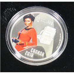 2016 RCM $10 FINE SILVER COIN: STAR TREK - UHURA