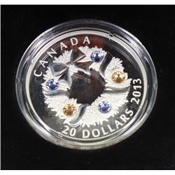 2013 RCM $20 FINE SILVER COIN: HOLIDAY WREATH
