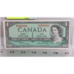 CHOICE UNC 1954 CANADIAN $1 BILL