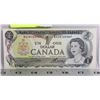 Image 1 : CHOICE UNC 1973 BAX REPLACEMENT CANADIAN $1 BILL