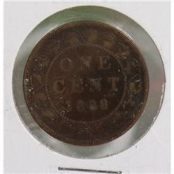 1888 QUEEN VICTORIA LARGE CANADIAN 1 CENT COIN
