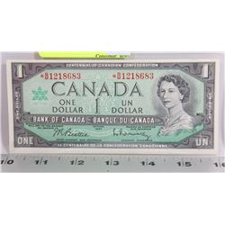 CHOICE UNC 1967 ASTRISK BM REPLACEMENT $1 BILL