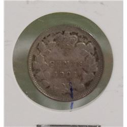 1901 QUEEN VICTORIA CANADIAN 5 CENT COIN