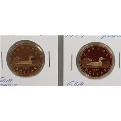 GEM PROOF 1996, 1997 CANADIAN LOONIES