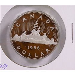 GEM PROOF 1986 CANADIAN $1