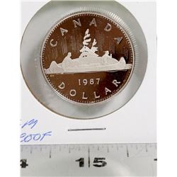 GEM PROOF 1987 CANADIAN $1