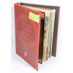 BOOK OF FOLKLORE LEGENDS WITH .925 SILVER COINS.