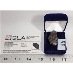 NATURAL FORM BOULDER OPAL RING - MIXED COLOR