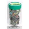 Image 1 : JAR OF VINTAGE BIG MARBLES. COLLECTIBLES