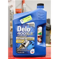 THREE 3.785L BOTTLES OF DELO 400XLE SAE 10W-30