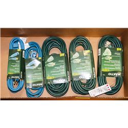 LOT OF 5 NEW EXTENSION CORDS