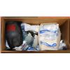 Image 1 : BOX OF SAFETY GLASSES, FACE SHIELDS AND MORE
