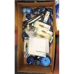 FLAT OF ASSORTED HOLE SAWS, DRILL BITS AND MORE