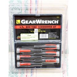 GEAR WRENCH 6PC MINI TORX SCREWDRIVER SET
