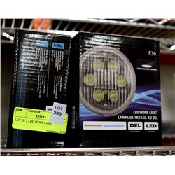 LOT OF 2 LED WORK LIGHTS