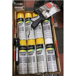 FLAT OF VALSPAR TRAFFIC PAINT AND THE EASIEST