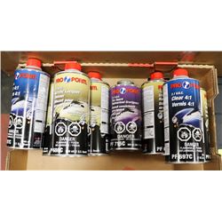 FLAT OF ASSORTED VEHICLE PRODUCTS INCL