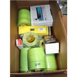 BOX WITH ASSORTED TAPE, HEADLIGHT RESTORATION