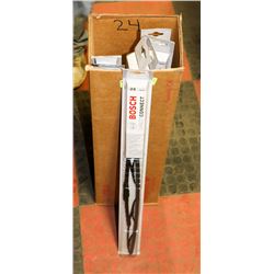 BOX OF 7 BOSCH DIRECT CONNECT 24" WIPER BLADES