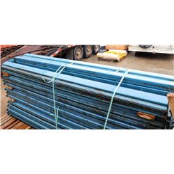 LOT OF PALLET RACKING INCL 110PC 8'X6" LOADING