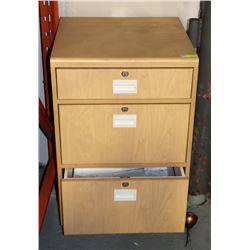 3 DRAWER CABINET - NO KEYS (24"X24"X37.5")