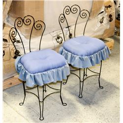 UNCLAIMED MERCHANDISE! PAIR OF METAL SIDECHAIRS