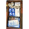 Image 1 : BOX OF ASSORTED SANDING PAPER, POLISH, AND MORE
