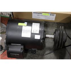 NEMA ELECTRIC MOTOR AND PULLY 7.5 HP 208-230V/460V