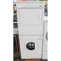 FRIGIDAIRE WASHER AND DRYER STACK SET 27"X29"X78".