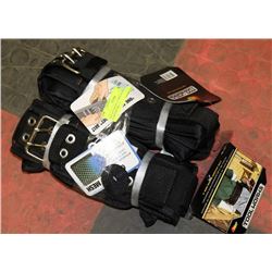 LOT OF 2 KUNY 5" WIDE PADDED COMFORT BELTS