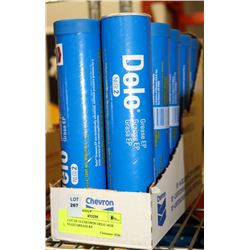LOT OF 10 CHEVRON DELO 14OX GREASE RP.