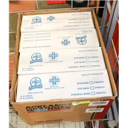 CASE WITH 4 NEW EYE WASH STATIONS