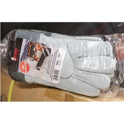 CASE WITH 10 DOZEN NEW SIZE L WATSON WORK GLOVES