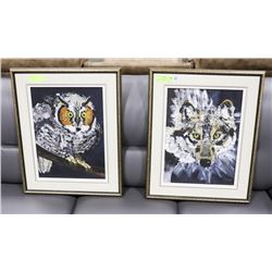 SET OF 2 FRAMED, SIGNED OIL ON CANVAS BY S.DYCK