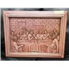 Image 1 : WOOD CARVED LAST SUPPER BY KIM MURRAY. 19 X 15