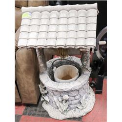 LARGE CERAMIC WISHING WELL WITH WORKING