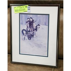 ORIGINAL LINDA HALFHIDE FRAMED & SIGNED ACRYLIC