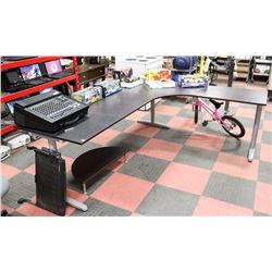 CORNER DESK, 79"X87", MUST BE REMOVED BY MONDAY