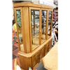 Image 1 : WOOD & GLASS CHINA CABINET 72"X16"X75".