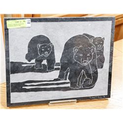 MARBLE CARVING SIGNED BY ANDREW S. BOGYA 1980