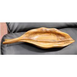 VINTAGE A. FERNANDEZ SPAIN  WOOD ART LEEF