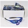 Image 1 : BOX OF OAKLEY STYLE OCEAN BLUE DESIGNER SUNGLASSES