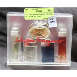 SALVATORE FERRAGAMO PERFUME SET 5 -5ML BOTTLES