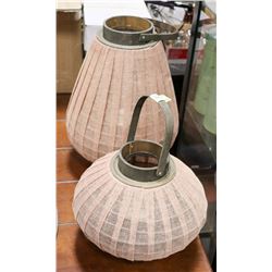 PAIR OF ORNAMENTAL LANTERNS