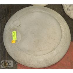 CONCRETE GROUND BIRDBATH 19" WIDE