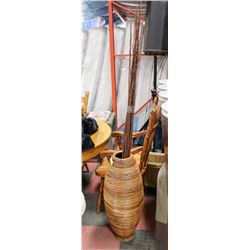 ORNAMENTAL VASE WITH REEDS